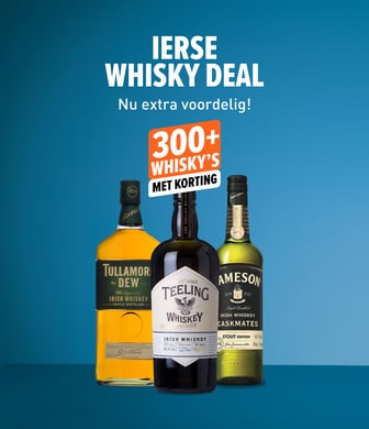 Ierse whisky deal. Nu extra voordelig! tot 25% korting